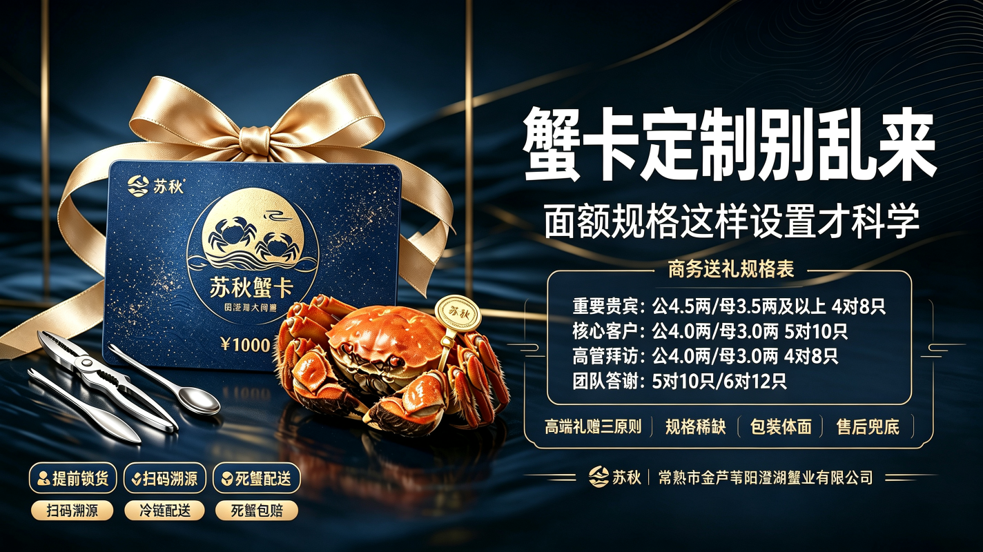 蟹卡定制别乱来，面额规格这样设置才科学